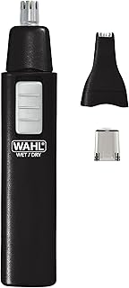 Wahl 5567-500 ماكينة تشذيب شعر الأذن والأنف والحواجب للبطارية للاستخدام الرطب - الجاف ، أسود، من واهل