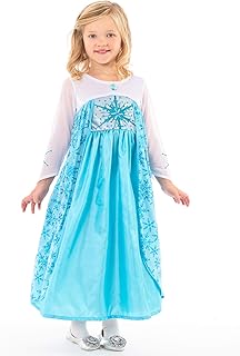 Little Adventures Ice Princess Dress up Costume - Machine Washable Girls Child Pretend Play and Party Outfit with No Glitter