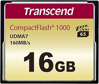 ترانسيند بطاقة ذاكرة كومباكت فلاش 16GB 1000x (TS16GCF1000)