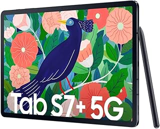 سامسونج جالكسي تاب اس 7+ T976B 256GB واي فاي/5G شوارز، أسود