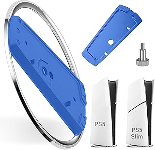 bechoanigel PS5 Slim Stand, PS5 Slim Stand Game Accessories, Thin and Lightweight Vertical Base, Suitable for PS5 Slim and PS5 Console Disc and Vertical Stand of Digital Version (Blue)