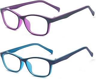 Outray Kids Anti Blue Light Glasses Classic Rectangle Eyewear Anti Harmful Blue Light/UV400 | Anti Glare