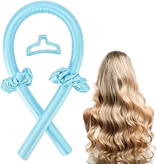 Heatless Hair Curling Rod Headband for Long Hair, No Heat Hair Curler Rollers Set can Sleep in Overnight, Satin Curl Ribbon Hair Wrap with Scrunchie and Hair Clips to Get Natural Waves (multi-1 pc)