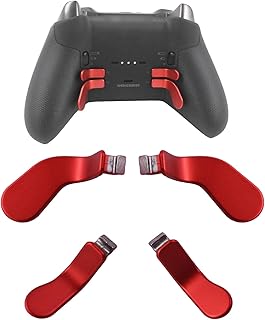 4 Pack Elite Controller Paddles for Xbox Elite 2 Controller Paddles,Stainless Steel Elite Core Controller Paddle for Xbox One Elite Controller Series 2,Elite Series 1,and Elite 2 Core Controller(red)