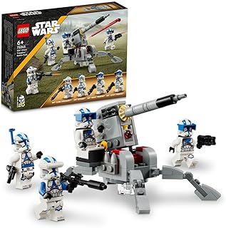 مجموعة حزمة معركة الجنود المستنسخة بالكتيبة 501 رقم 75345 من LEGO Star Wars‎؛ فكرة هدية للأطفال الذين تبلغ أعمارهم 6 سنوات أو أكثر (119 قطعة)