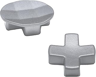 LiXiongBao 2 in 1 Metal D-Pads Set for Xbox Elite Series 2 Controller, Replacement Parts Directional Pad Button Kits for Controller Series 2 Core,Xbox Elite Series 2 Controller(Silver)