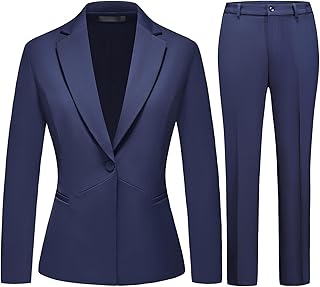 Women's Business Suits for Work Professional Two Piece Slim Fit Outfits for Women