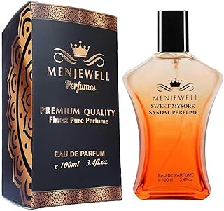 Menjewell MYSORE SANDAL PERFUME EAU DE PARFUM with Aqua,Sandalwood and Wood|Premium,Long Lasting Woody Fragrance For Men and Women,100ml