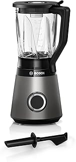 Bosch VitaPower Series 4 MMB6172SN Blender, Improved Version, Stainless Steel Blades, 1.5 L Glass Container, Dishwasher Safe Parts, 30,000 rpm, 1200 W, Silver