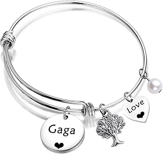 BLEOUK Gaga Gift Gaga Jewelry Gaga Appreciation Gift Grandma Jewelry Gift for Gaga Best Gaga Ever Mothers Day Gift for Gaga