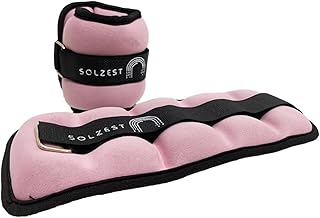 Solzest Wrist Weights 1 LB Set Thumblock for Women and Men Ideal for Running Weightlifting