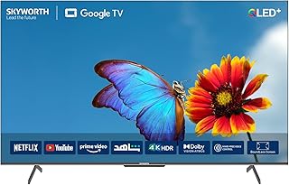 تلفزيون ذكي بتقنية QLED 65 بوصة 4K UHD سمارت (جوجل تي في) من سكاي ورث، موديل 65SUE9520، أسود