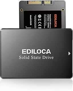 قرص صلب داخلي ES106 سعة 128GB SSD ساتا III 2.5 انش ثلاثي الابعاد تي ال سي ناند من ايديلوكا، قراءة حتى 500 ميجابايت/ثانية، ترقية ذاكرة وتخزين الكمبيوتر او اللابتوب (اسود)