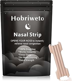 Nose Plasters Snoring Pack of 30 - Nose Strips for Instant Relief of Nasal Congestion, Allergies, Residue-free Removable Nose Strips for Easier Breathing When Sleeping, Sports