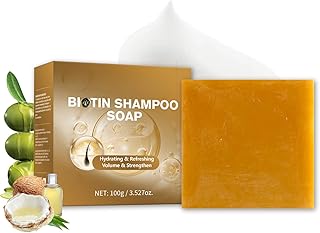 Bio-tin Shampoo Bar for Hair Growth, Shampoo Soap for Thick Hair, Bio-tin Soap, Organic Bio-tin Shampoo Soap Bar, Bio-tin Hair Growth Soap for Dry Hair, Hydrating, Refreshing, Strengthening, Volume