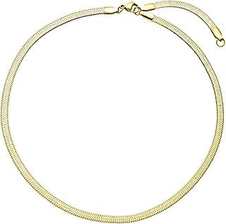 Purelei® I'lalo Choker Necklace – Stainless steel jewelry – Waterproof chain – 14 to 16 inch adjustable length – Fashion jewelry for your individual look