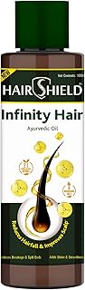 Hairshield Infinity Hair Ayurvedic Oil with 21 Herbs including Bhringraj, Henna, Amla, Neem | 8 Natural Oils | Promotes Hair Growth, Stops Hairfall, Reduces Breakage & Split Ends, Removes Dandruff |