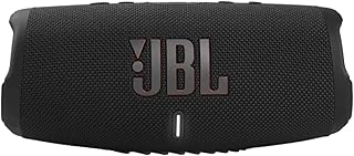 JBL تشارج 5 - مكبر صوت بلوتوث محمول مقاوم للماء IP67 مع باور بانك شحن USB وقت تشغيل 20 ساعة بارتي بوست اسود