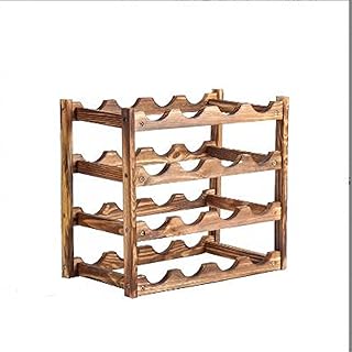 CKJXCVB Wine bottle holder التجميع حامل زجاجة نبيذ نبيذ الخشب الطبيعي لبار المطبخ قبو القبو متعدد الطبقات على الرف النبيذ مع فتحات مع فتحات