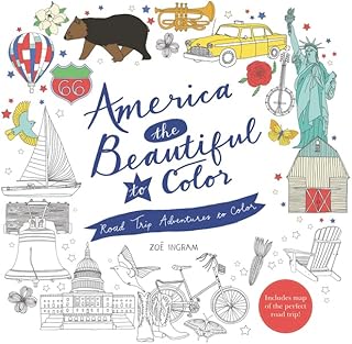 America the Beautiful to Color: Road Trip Adventures to Color