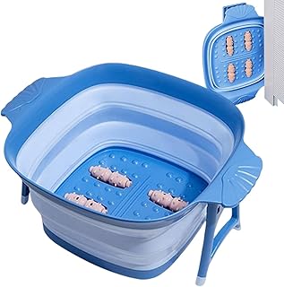 Foldable Foot Bath Bucket - Foldable Foot Spa Soak Tub,Collapsible Bucket Folding Foot Wash Basin Collapsible Foot Washing Bucket