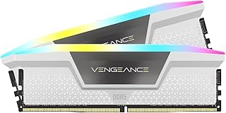 كورسير ذاكرة RAM DDR5 RGB من فينجانس 32GB (2x16GB) 6400MHz CL36 انتل اكس ام بي اي كيو - ابيض (CMH32GX5M2B6400C36W)