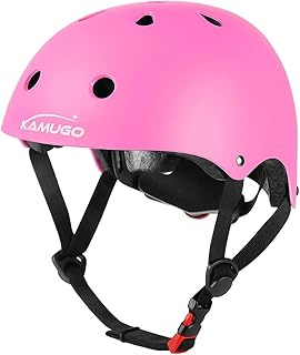 KAMUGO Kids Adjustable Helmet, Suitable for Toddler Kids Ages 2-14 Boys Girls, Multi-Sport Safety Cycling Skating Scooter Helmet