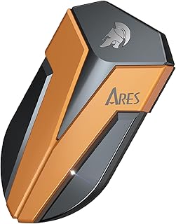 DATO 2TB External SSD, ARES Amber Shield Portable SSD w/LED, Up to 1600/1500 MB/s, OTG-Supported, Waterproof USB 3.2 Gen 2x2 Type C Rugged External Solid State Drive