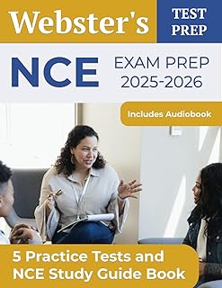 NCE Exam Prep 2025-2026: 5 Practice Tests and NCE Study Guide Book [Includes Audiobook]