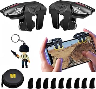 Mikirini PUBG Mobile Triggers 13 in 1 Combo 4 GamingTriggers Phone Game Controller for PUBG Fortnite Call of Duty Rules of Survival Aim & Fire Trigger for iPhone & Android Boy