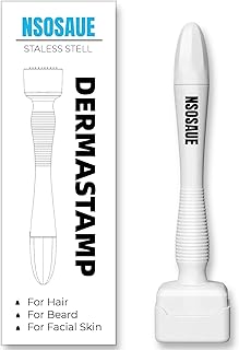 Dermastamp for Hair & Beard Micro-exfoliating Tool for Women and Men