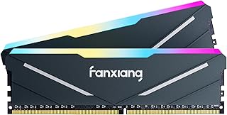 فانكسيانغ ذاكرة RAM DDR4 RGB 32GB (2×16GB) 3200MHz CL16 ومعالج انتل XMP 2.0 وAMD وذاكرة RAM وذاكرة كمبيوتر مثالية لمحرري الفيديو والمصممين ثلاثي الابعاد وعشاق الالعاب