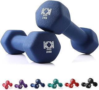 KK Neoprene Dumbbells for Home, and Gym- Hand Weights Dumbbells for Exercise, Fitness, Training, and Weight Lifting