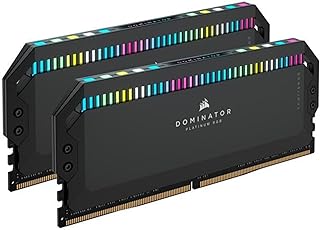 كورسير دومينيتور بلاتينيوم RGB DDR5 32GB 2x16GB DDR5 5200 PC5-41600 C40 125 فولت - اسود ميجاهرتز