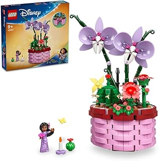 إناء زهور إيزابيلا من LEGO ǀ Disney 43237 Encanto لعبة الأوركيد قابلة للبناء للأطفال شخصية دمية صغيرة معروفة الفيلم هدية ممتعة للبنات والصبيان بلاستيك