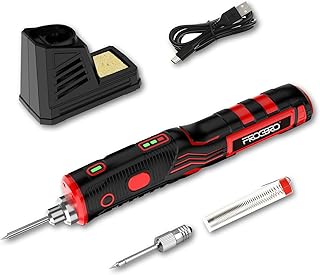 FrogBro 11W Cordless Soldering Iron Kit, Upgrade 2500mAh Max 968℉ Fast Heating Portable Soldering Iron