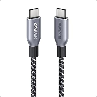 انكر كيبل USB C الى من برايم شحن سريع 240 واط بطول 3 قدم نايلون مضفر معاد تدويره مع متانة عالية 2.0 لايفون 16/15 سيريز وماك بوك وايباد وسامسونج وهواوي وشاومي وفيفو