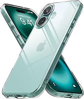 Ringke Fusion Compatible with iPhone 16 Case Transparent Phone Cover Shockproof Bumper iPhone 16 Case - Clear