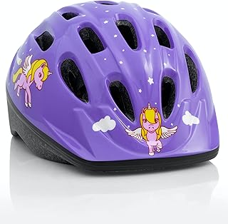 Kids Bike Helmet Adjustable from Toddler to Youth Size, Ages 3-8 years old Breathable Kids Bicycle Helmet - Durable Toddler Bike Helmet with Fun Designs Boys and Girls Will Love