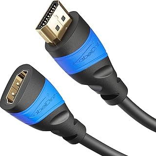 KabelDirekt – كابل استطالة HDMI – 10 م (متوافق مع HDMI 2.0a/b 2.0, ,و1.4a، ودقة عالية فائقة 4 ك، ثلاثية الأبعاد، دقة عالية كاملة، 3D، وHDR، وARC، وسرعة عالية مع إيثرنت، PS4, XBOX, HDTV) – TOP Series