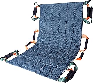 Slide Sheets for Positioning and Incontinence Bed Pad, Reusable Patient Transfer Board for Moving Patients On Bed with 12 Handles, for Incontinence, Bariatric, Elderly, Load-120kg