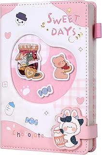 Cute Journal Notebook - ADOUNOTES Kawaii Sweet Days Series, PU Leather Cover Diary with Magnetic Buckle 224pages، 240 الصفحات