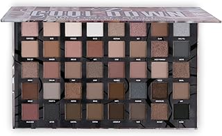 W7 Cool Down Pressed Pigment Palette - 40 High Impact Cool Tone Colours - Flawless Long-Lasting Glam Makeup