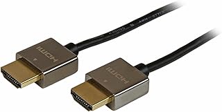 ستارتيك. كيبل HDMI معدني عالي السرعة بطول 1 متر من كوم برو سيريز M/M - كيبل HDMI الترا اتش دي 4 كيه × 2 كيه - كيبل HDMI رفيع - كيبل HDMI معدني عالي الجودة (HDPSMM1M)