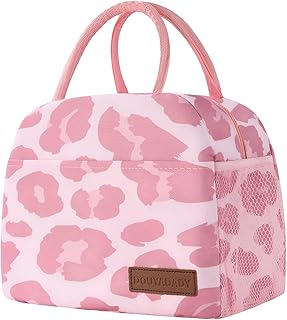 douyadady Lunch Bag Women/Men Lunch Box Women/Men (pink leopard)