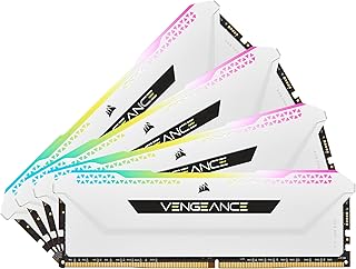 ذاكرة كورسير فينجيانس RGB برو SL 32GB (4x8GB) DDR4 3600 (PC4-28800) C18 1.35 فولت لون ابيض