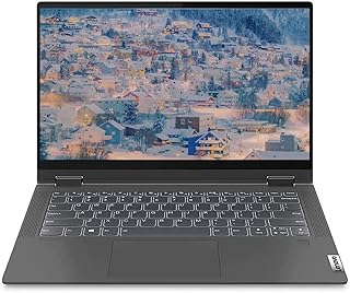 لابتوب لينوفو ايديا باد فليكس 5 14 انش شاشة لمس FHD ، قارئ بصمات كور i5 , 1035G1 حتى 1 جبهيرتز سداسي النواة 8 وSSD 512 HDMI ويندوز 10 بطاقة EAT 64 SD رمادي ب 8 GB د ار4 انتل