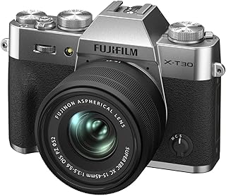 كاميرا رقمية X-T30S تركيز 1545 (II) من فوجي فيلم، فضي