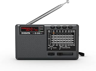 راديو بلوتوث محمول D-368 AM/FM/SW مع مشغل MP3 USB/TF/ستيريو يعمل بواسطة تيار متردد/بطارية من اكس اتش داتا