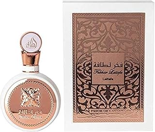 عطر او دي بارفان فخر للنساء بالعود العربي الشرقي والمسك الحلال من عطار 100 مل بروائح: الورد والياسمين واليلانج يلانج والباتشولي ونجيل الهند بيزنس سكوير بي اس